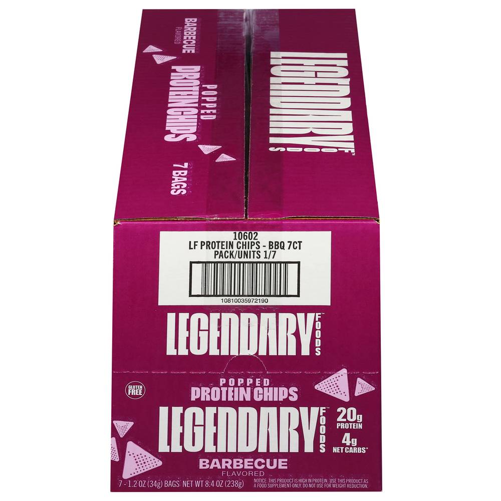 Legendary Foods Popped Protein Chips (7 ct) (barbeque)