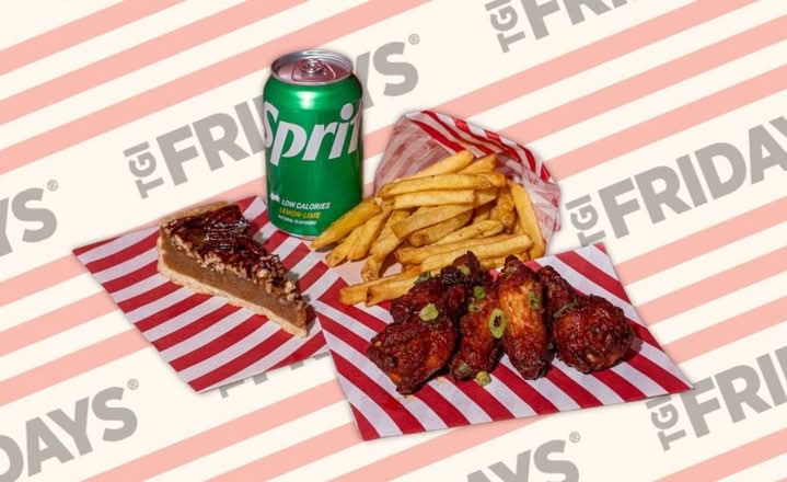 Wings, Fries, Dessert & Soda