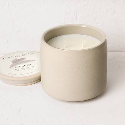 Casaluna 2-Wick Ceramic Jar Candle, Comfort (15 oz) – Set the Mood