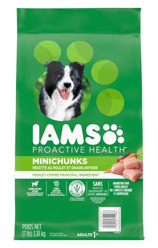 Nourriture sèche proactive health minichunks de iams pour chiens adultes (7 lbs) - iams proactive health adult minichunks premium dog food (7 lbs)