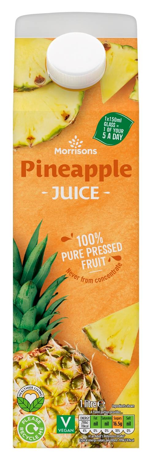 Morrisons 100% Pineapple Juice 1L