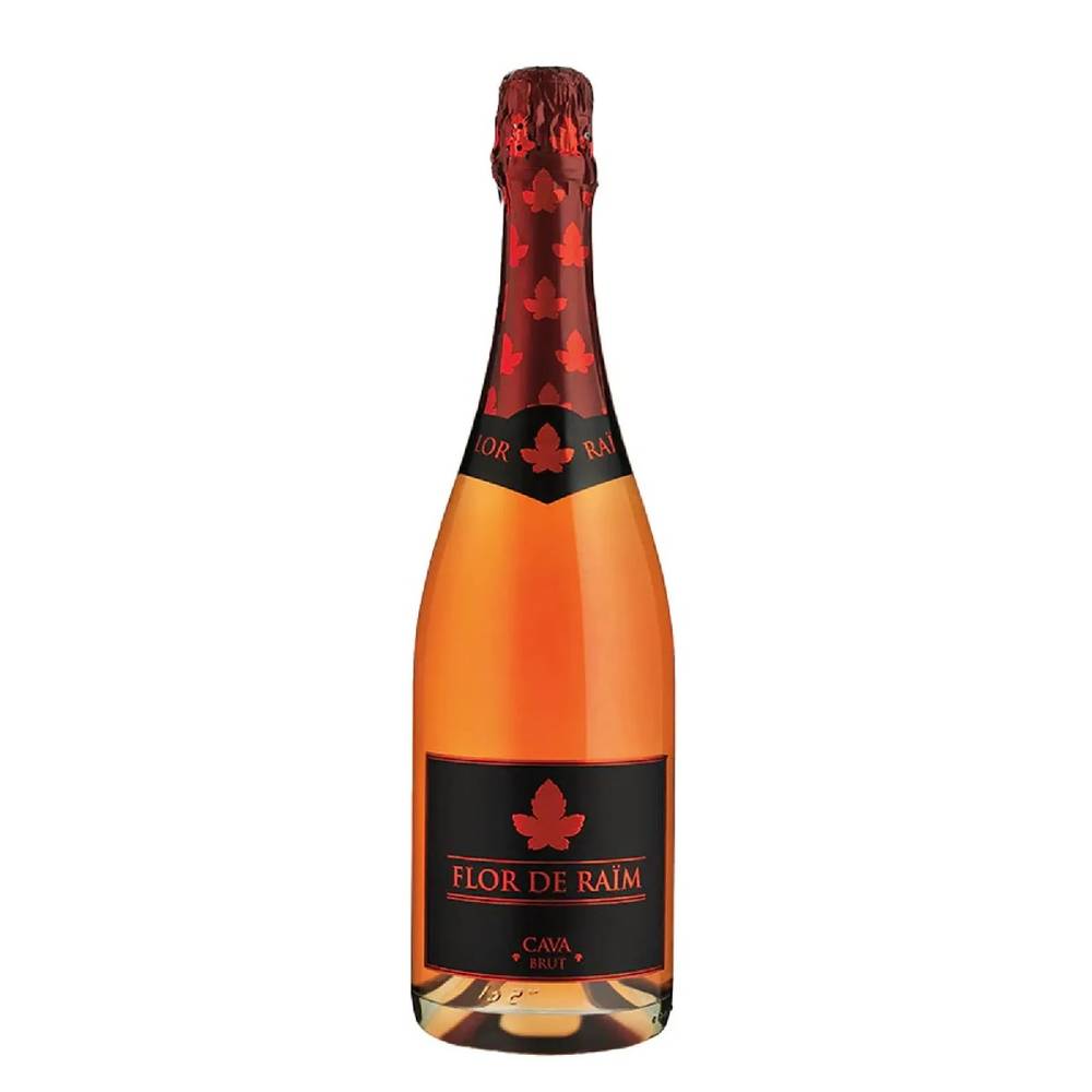 Cava flor de raim vino espumoso español rose (750 ml)