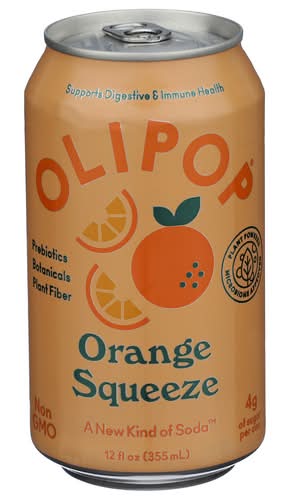 Olipop Orange Squeeze Prebiotic Sparkling Tonic