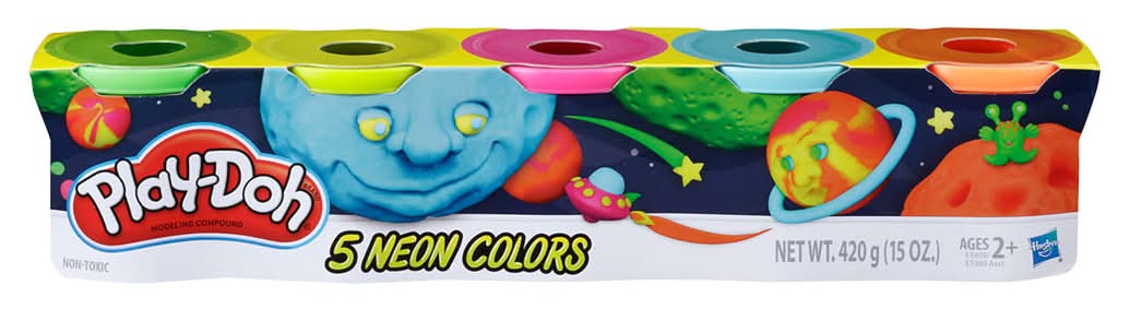 Play-Doh Modeling Compound Super Color pack 2+ Years (5 ct)
