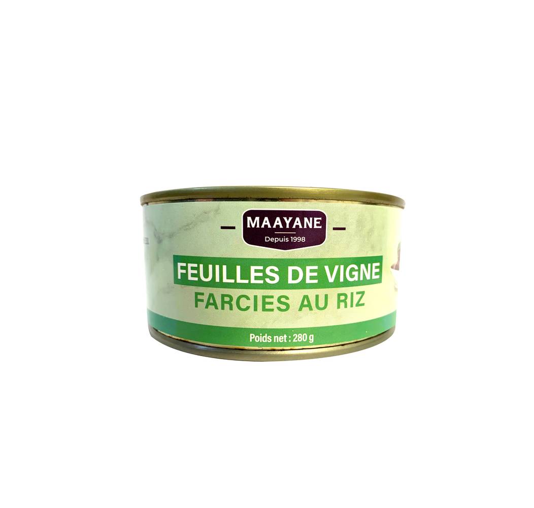 Maayane - Feuilles de vigne farcies au riz