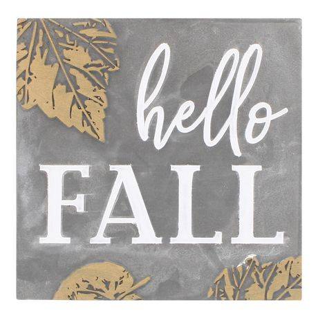 Way to Celebrate! Hello Fall Cement Sign