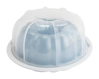 Nordic Ware Classic Bundt Pan With Cake Keeper, Blue (12 ct)