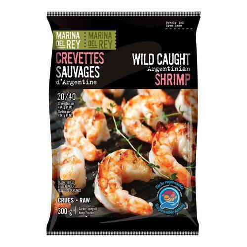 Marina del rey crevettes sauvages d'argentine (300g) - wild caught argentinian shrimp (300 g)