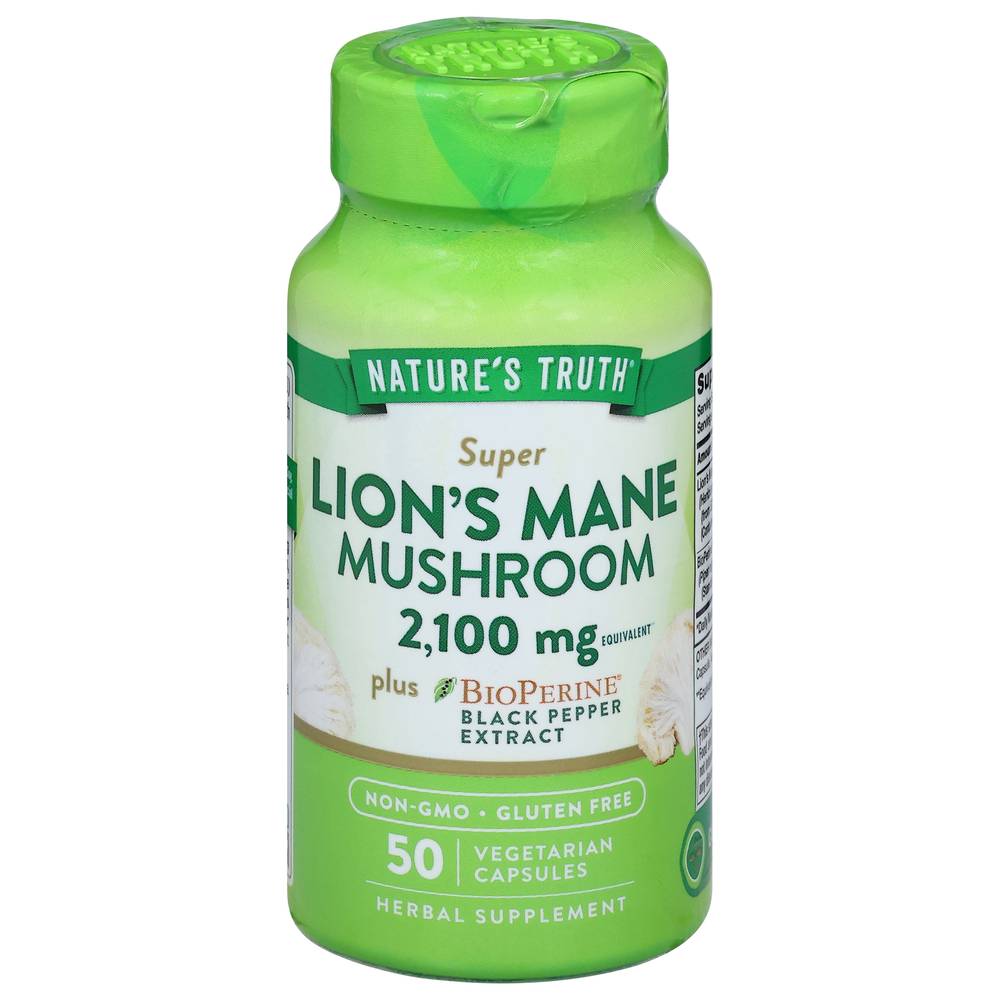 Nature's Truth Super Lion's Mane Mushroom Supplement (50 ct)