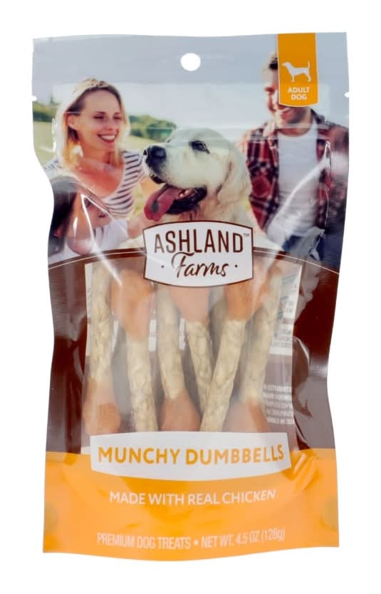 Ashland Farms Chicken Munchy Dumbbells Dog Treats (4.5 oz)