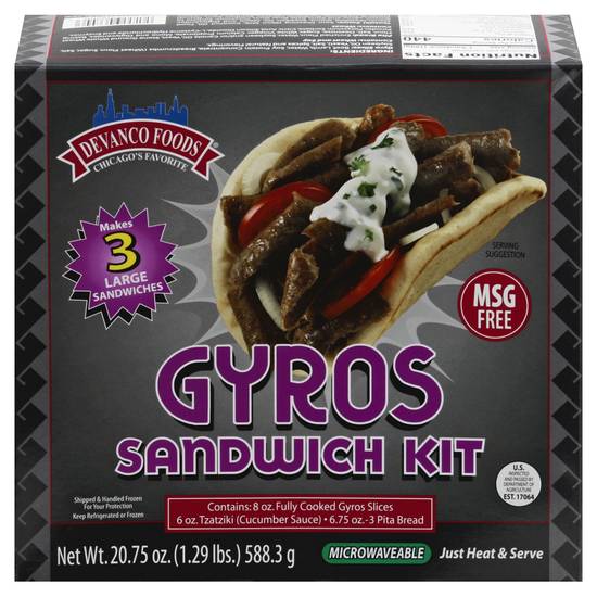 Devanco Foods Gyros Sandwich Kit (1 kit)
