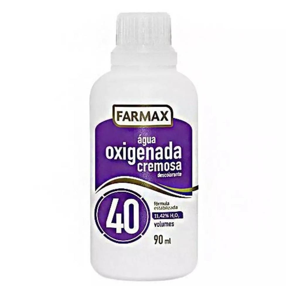 Farmax água oxigenada cremosa 40 volumes (90ml)