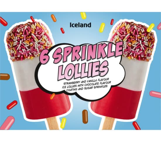 Iceland Assorted, Sprinkle Lollies (6 pack)