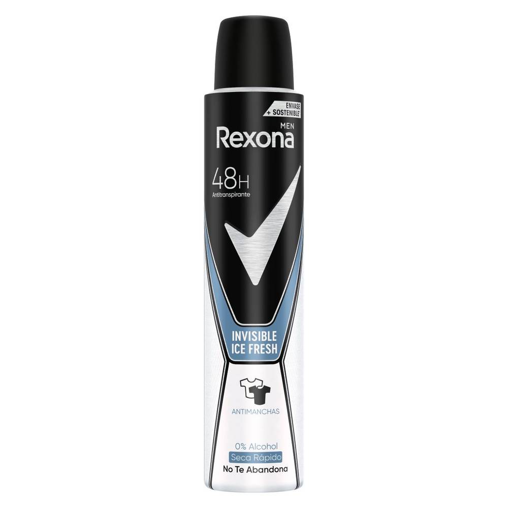 Desodotante invisible Rexona men ice fresh spray 200 ml