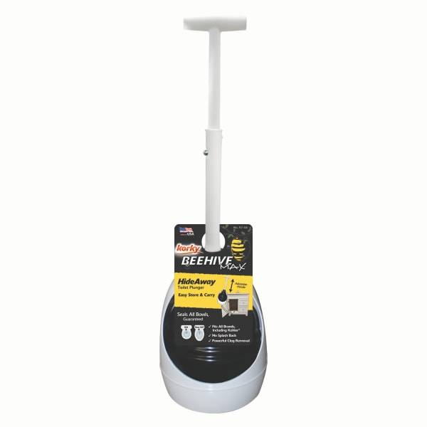 Korky BeehiveMAX Hideaway Plunger with Holder