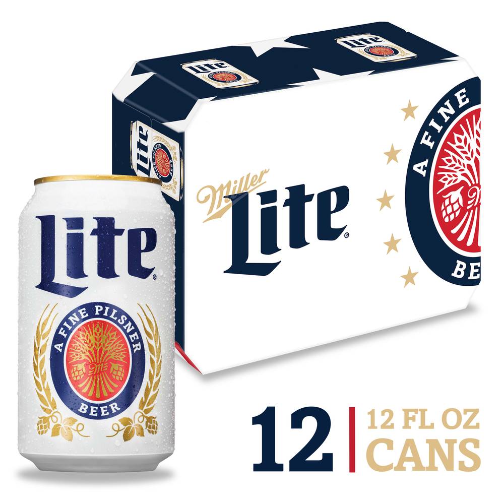 Miller Lite A Fine Pilsner Beer (12 x 12 fl oz)