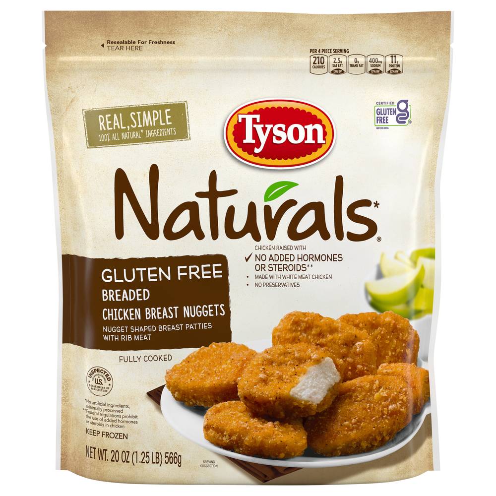 Tyson Gluten Free Breaded Chicken Breast Nuggets