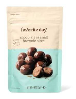 Chocolate Sea Salt Brownie Bites - 4oz - Favorite Day™