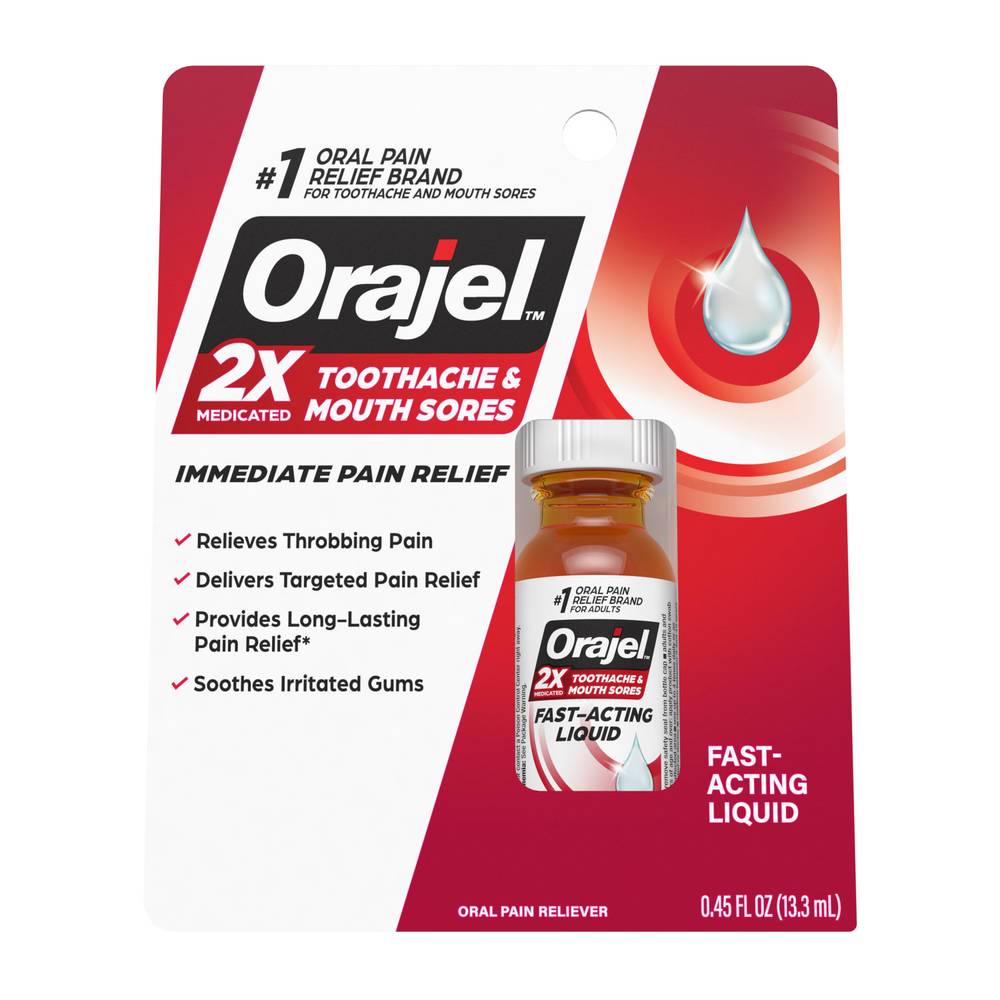 Orajel Severe Instant Pain Relief Liquid (0.45 fl oz)