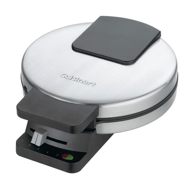 Cuisinart 4 Waffle Black/Silver Stainless Steel Waffle Maker