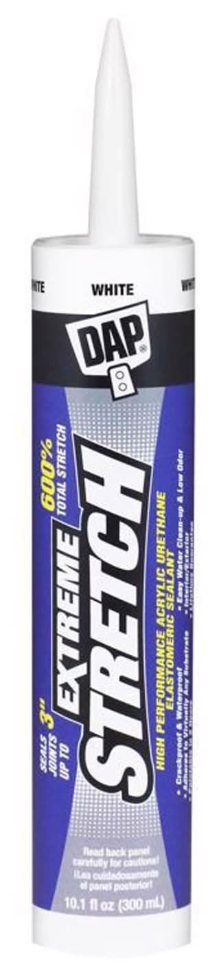 Dap Extreme Stretch White Acrylic Urethane Windows/Doors/Seal/Paint Sealant 10.1 Oz