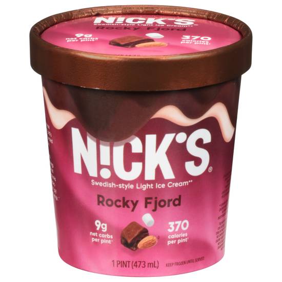 Nick's Rocky Fjord Swedish-Style Light Ice Cream (1 pint)