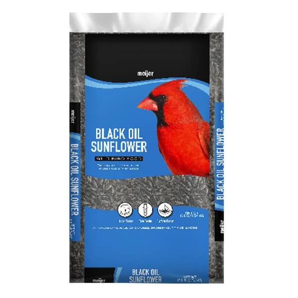 Meijer Black Oil Sunflower Seed Wild Bird Food, 10 lbs