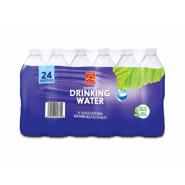 Sunny Select Purified Drinking Water (24 x 16.9 fl oz)