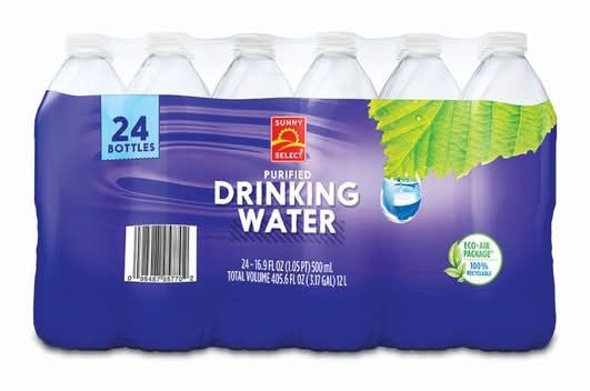 Sunny Select Purified Drinking Water (24 x 16.9 fl oz)