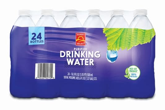 Sunny Select Purified Drinking Water (24 x 16.9 fl oz)