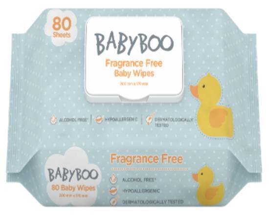 Babyboo Unscented Baby Wipes (80 Pack)