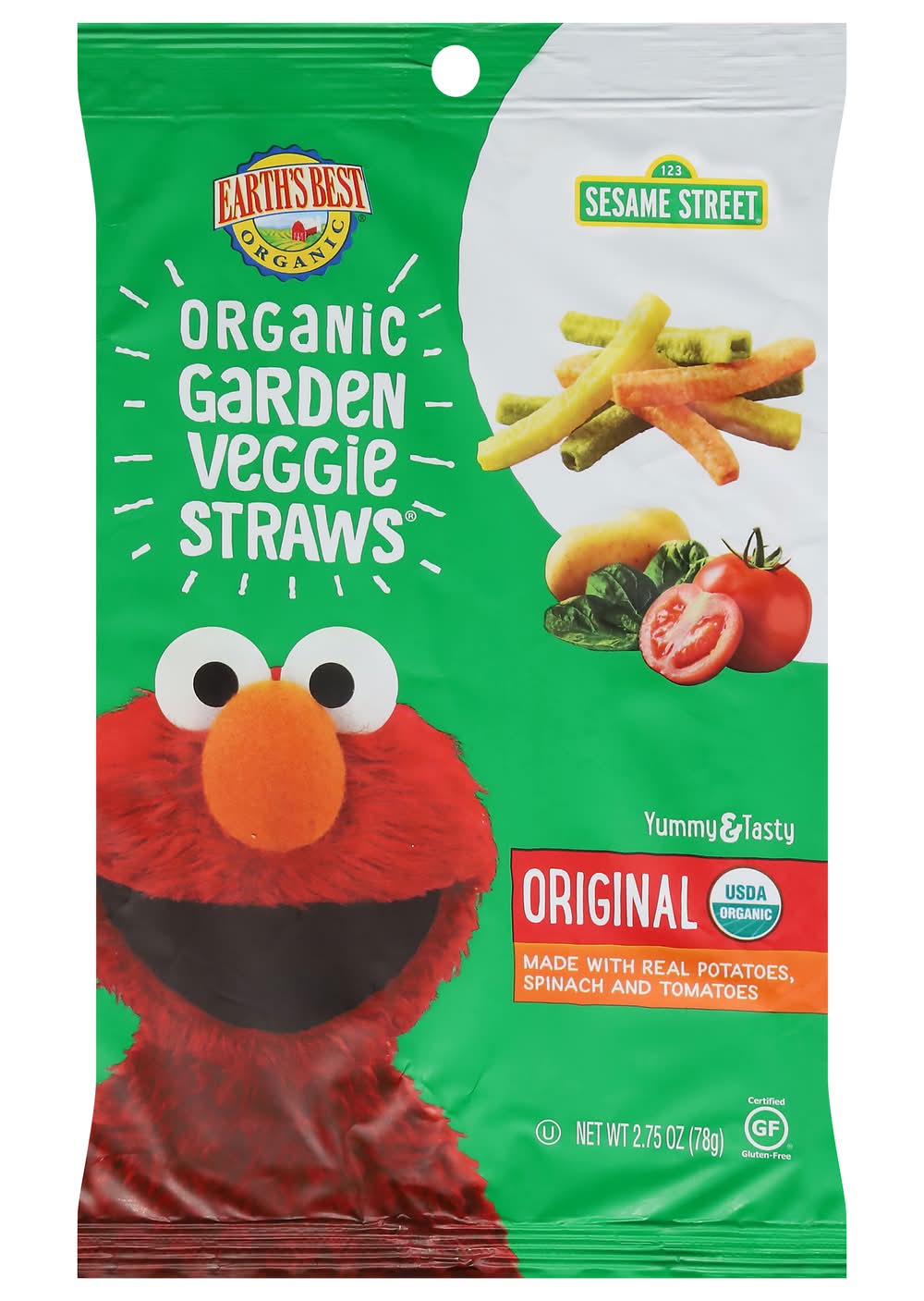 Earth's Best Organic Garden Veggie Straws (2.75 oz)