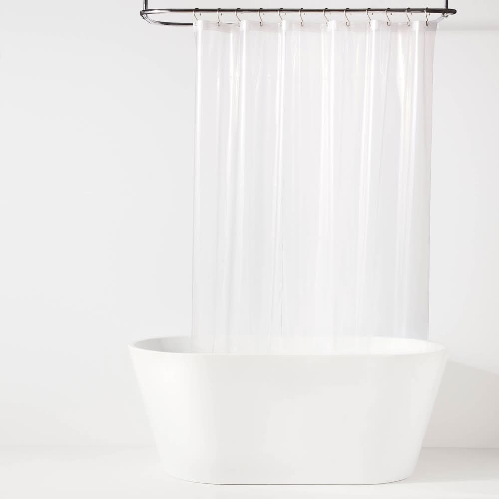 Room Essentials Lightweight Shower Curtains, 70x71 in, Clear