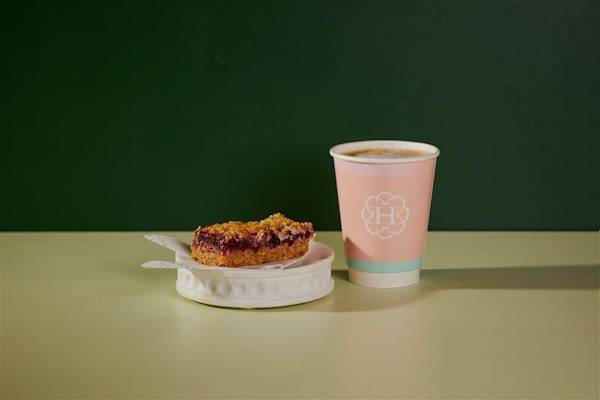 Apple & Blackcurrant Crumblejack & Hot Drink