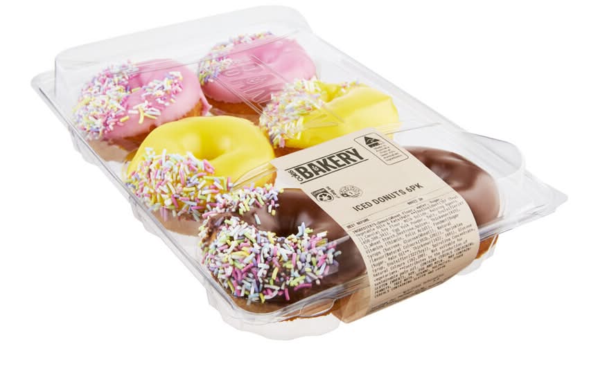Coles Bakery Iced Donuts (600g, 6 pack)