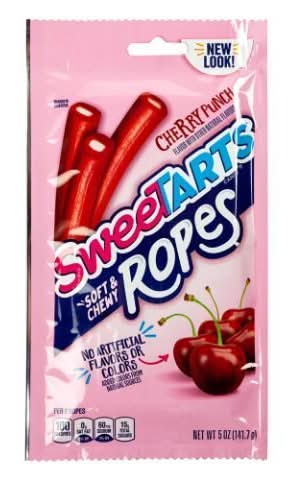SweeTarts Soft & Chewy Ropes Cherry Punch Candy 3.5oz Bag