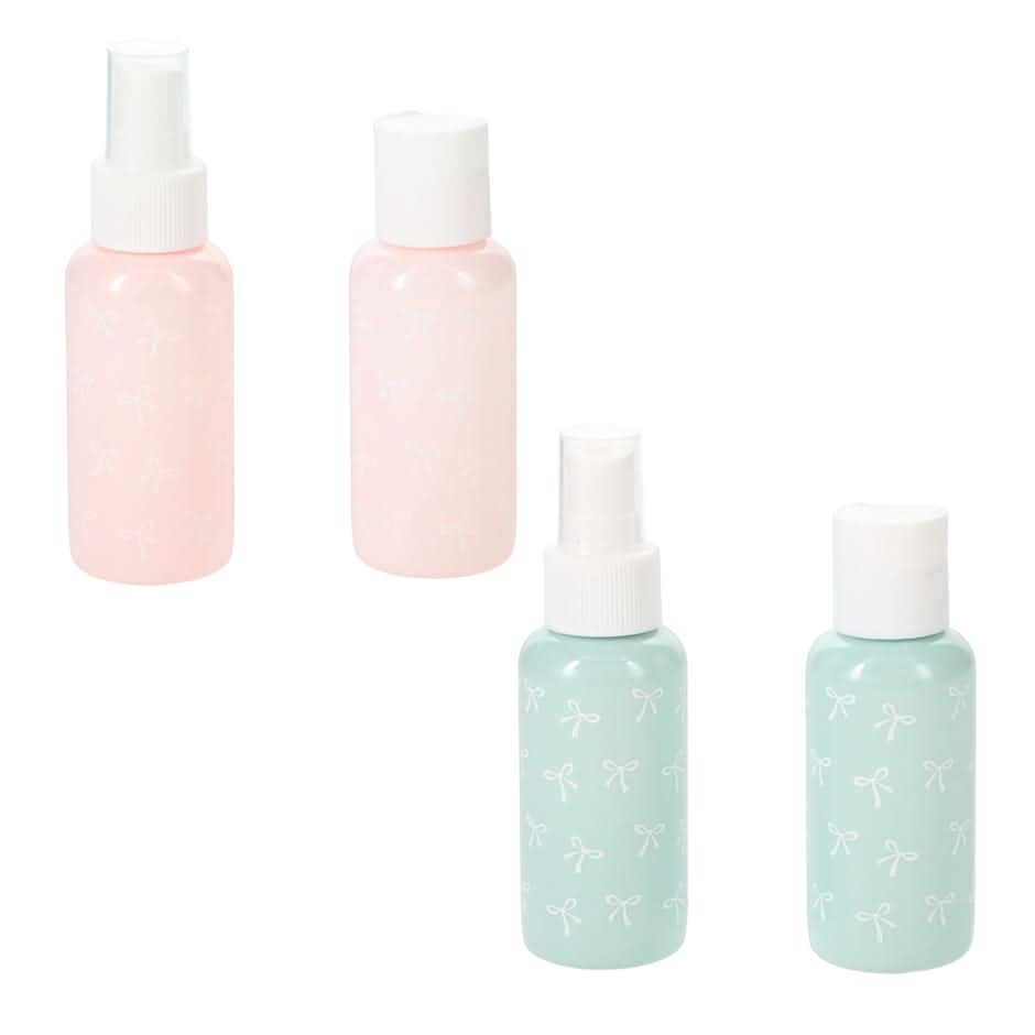 April Bath & Shower Flower Printed Travel Bottles (2 ct)