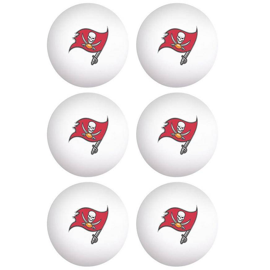 Tampa Bay Buccaneers Table Tennis Balls, 6ct