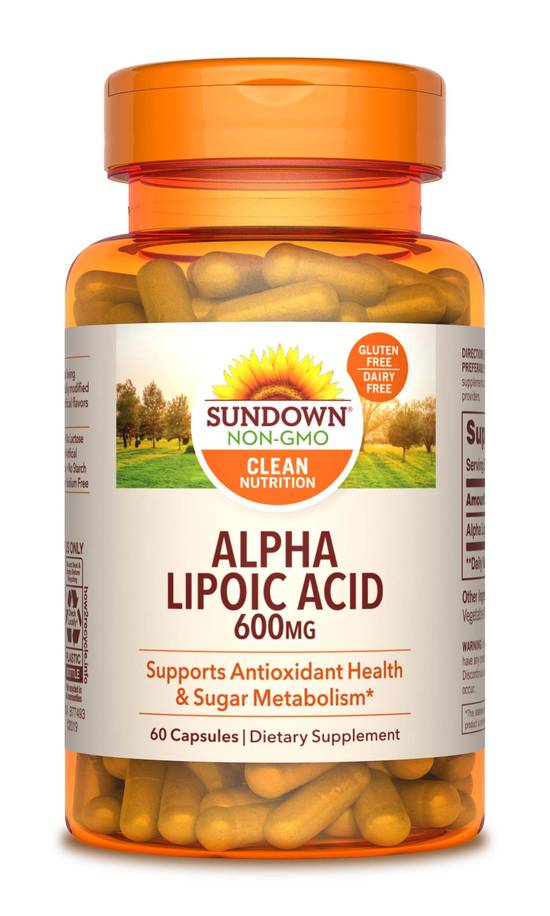 Sundown Naturals Super Alpha Lipoic Acid Capsules 600mg, 60CT