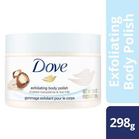 Dove Macadamia & Rice Milk Exfoliating Body Polish (298 g)