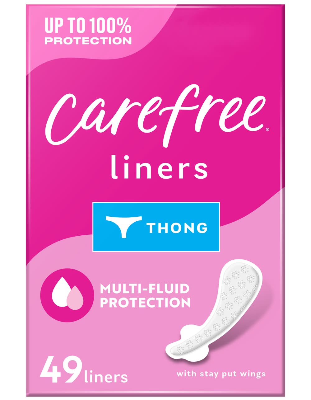 Carefree Thong Tanga Panty Liners (49 ct)