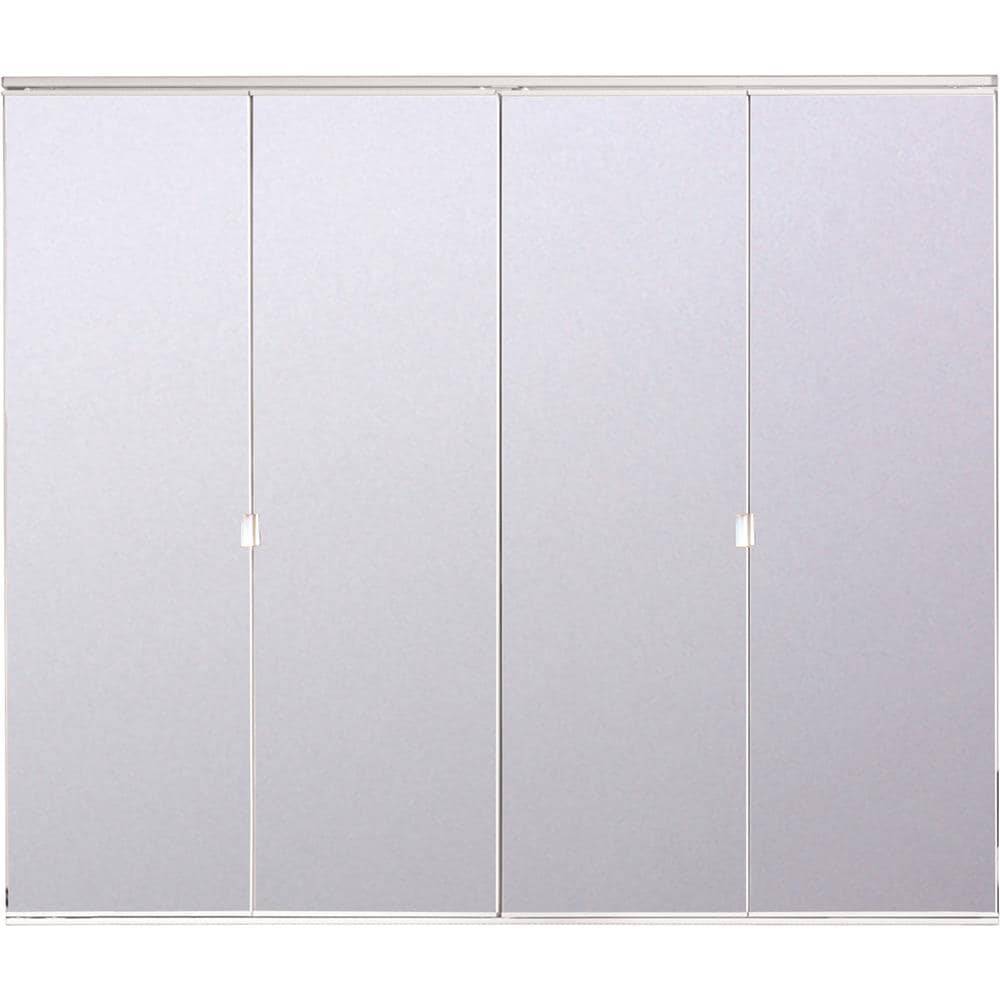 RELIABILT BI321P 36-in x 80-in White 1-panel Mirrored Glass Prefinished Mirror Closet Bifold Door (Hardware Included) | 443523