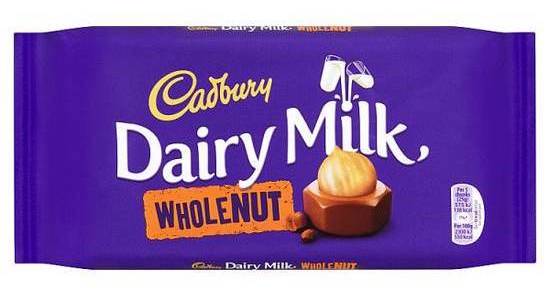 CADBURY WHOLENUT 200g