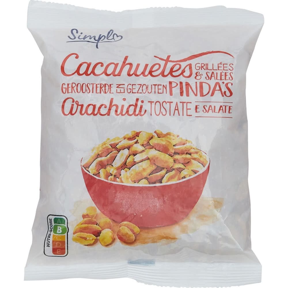 Simpl - Cacahuètes grillées et salées (250g)