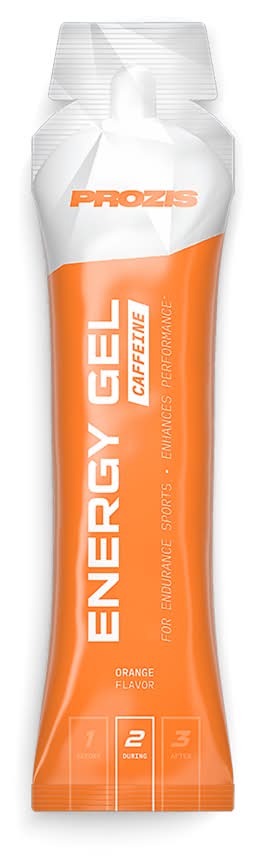Gel énergétique caféïne saveur orange Prozis, 50g