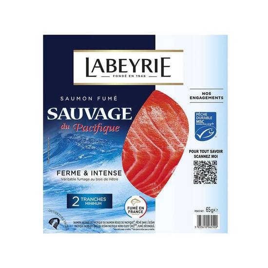 Labeyrie Saumon Fumé Sauvage du Pacifique Ferme & Intense x2 Tranches 65g