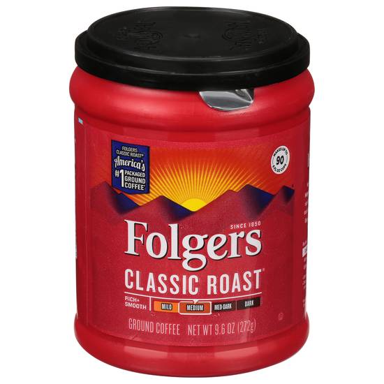 Folgers Medium Ground Classic Roast Coffee (9.6 oz)