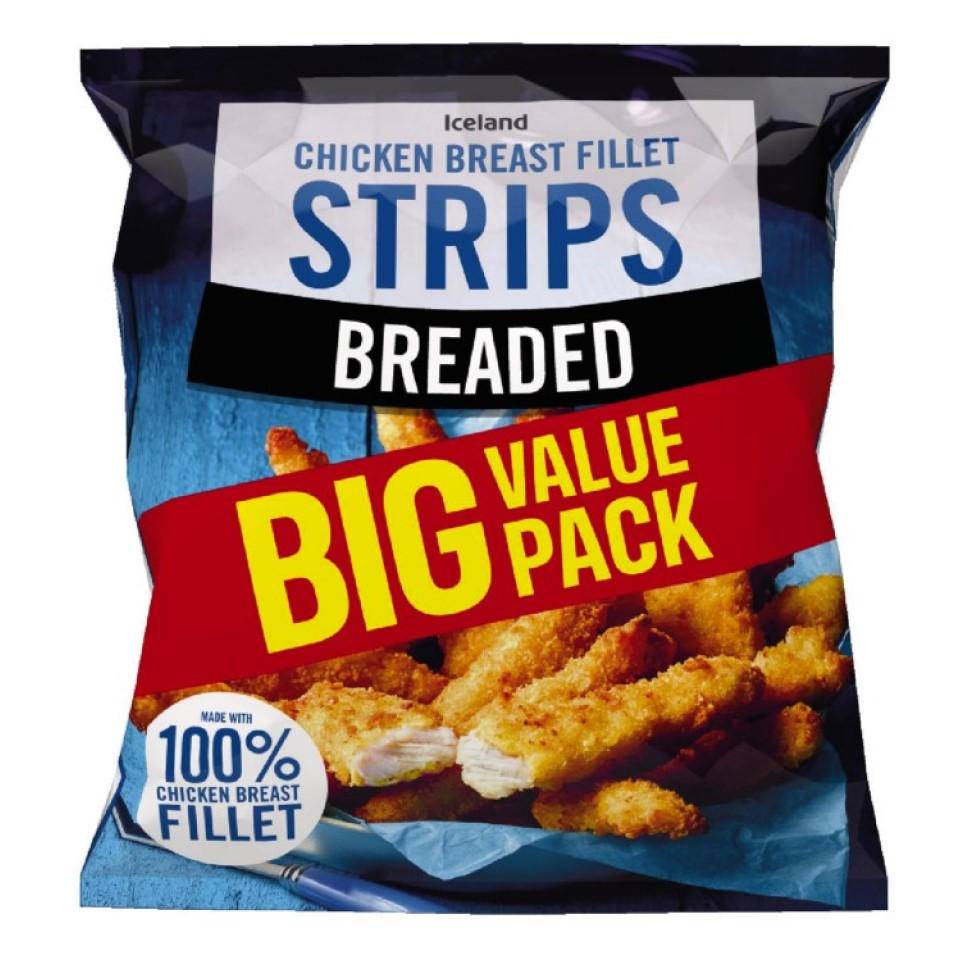 Iceland Breaded Chicken Breast Fillet Strips