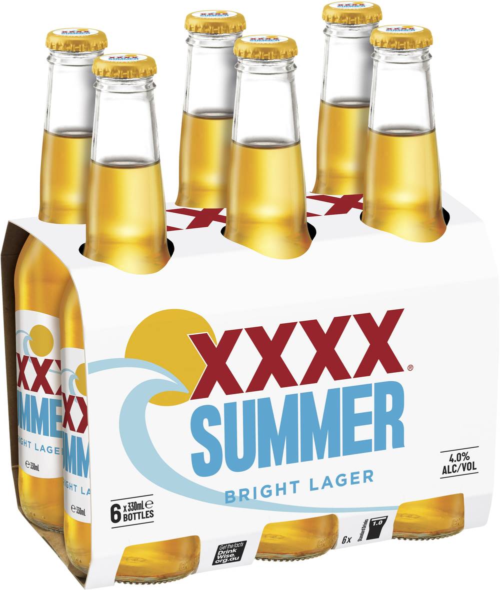 Summer Bright Lager Bottle 330mL X 6 pack
