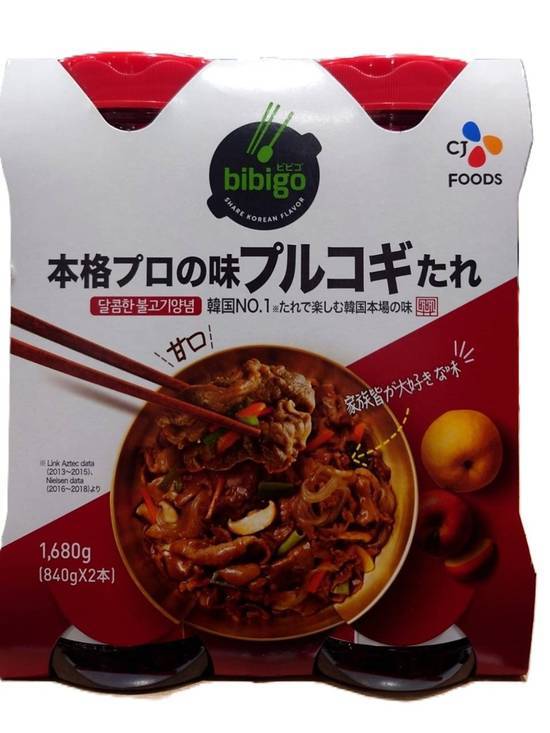 CJ FOODS JAPAN プルコギ韓国風焼肉のタレ (840g x 2)